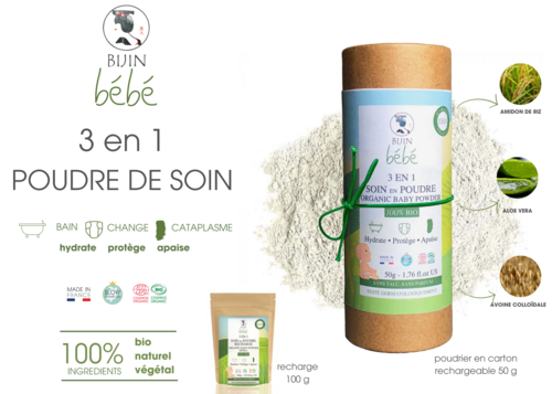 Bio 3-in-1 Babypuder