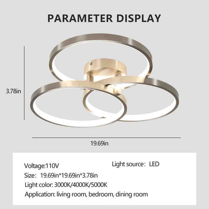 20in Modern LED Ceiling Light Fixture