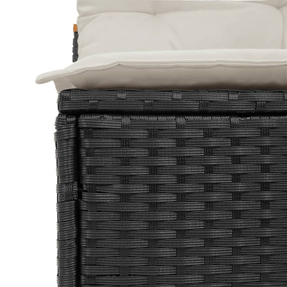 Gartensofas ohne Armlehnen mit Kissen, 2 Stück