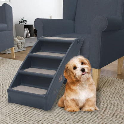 Rampe pliable pour chien crème 62x40x49,5 cm