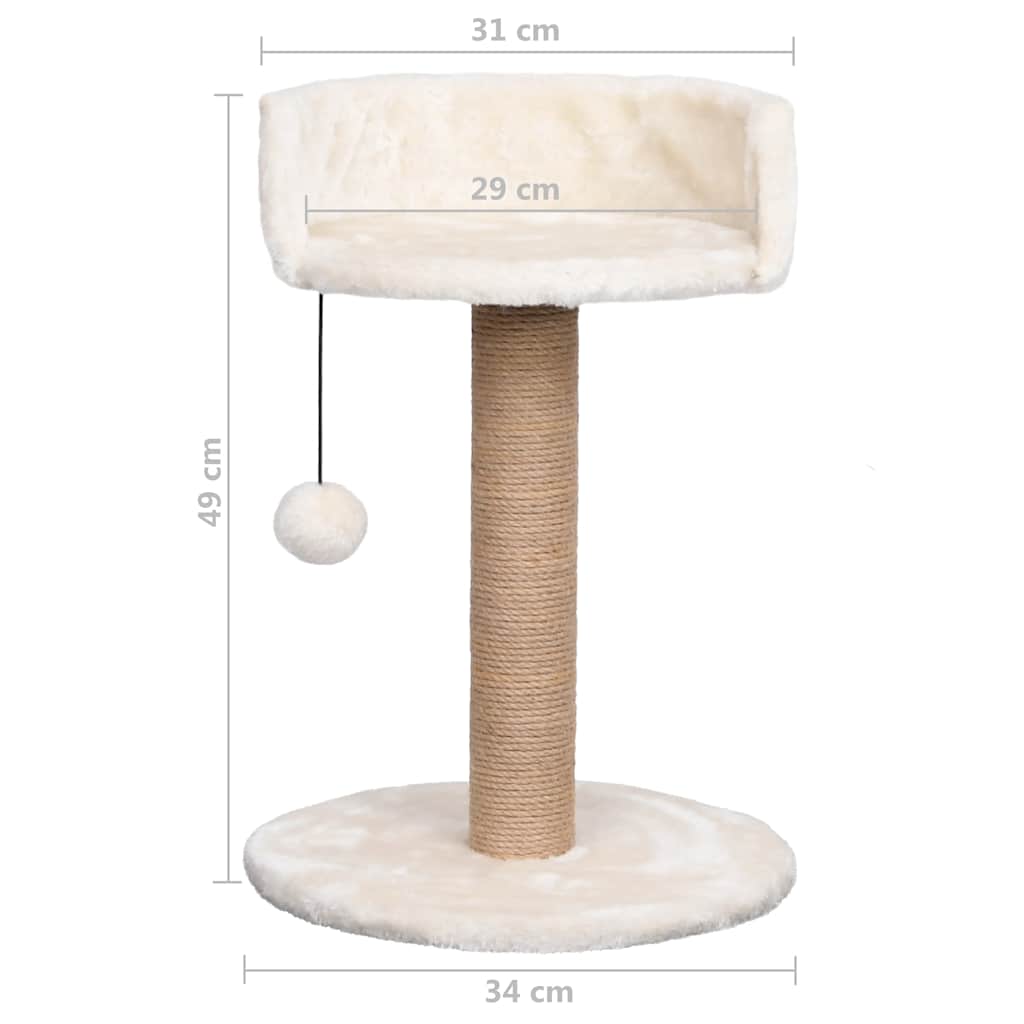 Cat tree with scratching post 49 cm