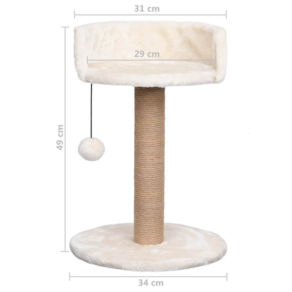 Cat tree with scratching post 49 cm