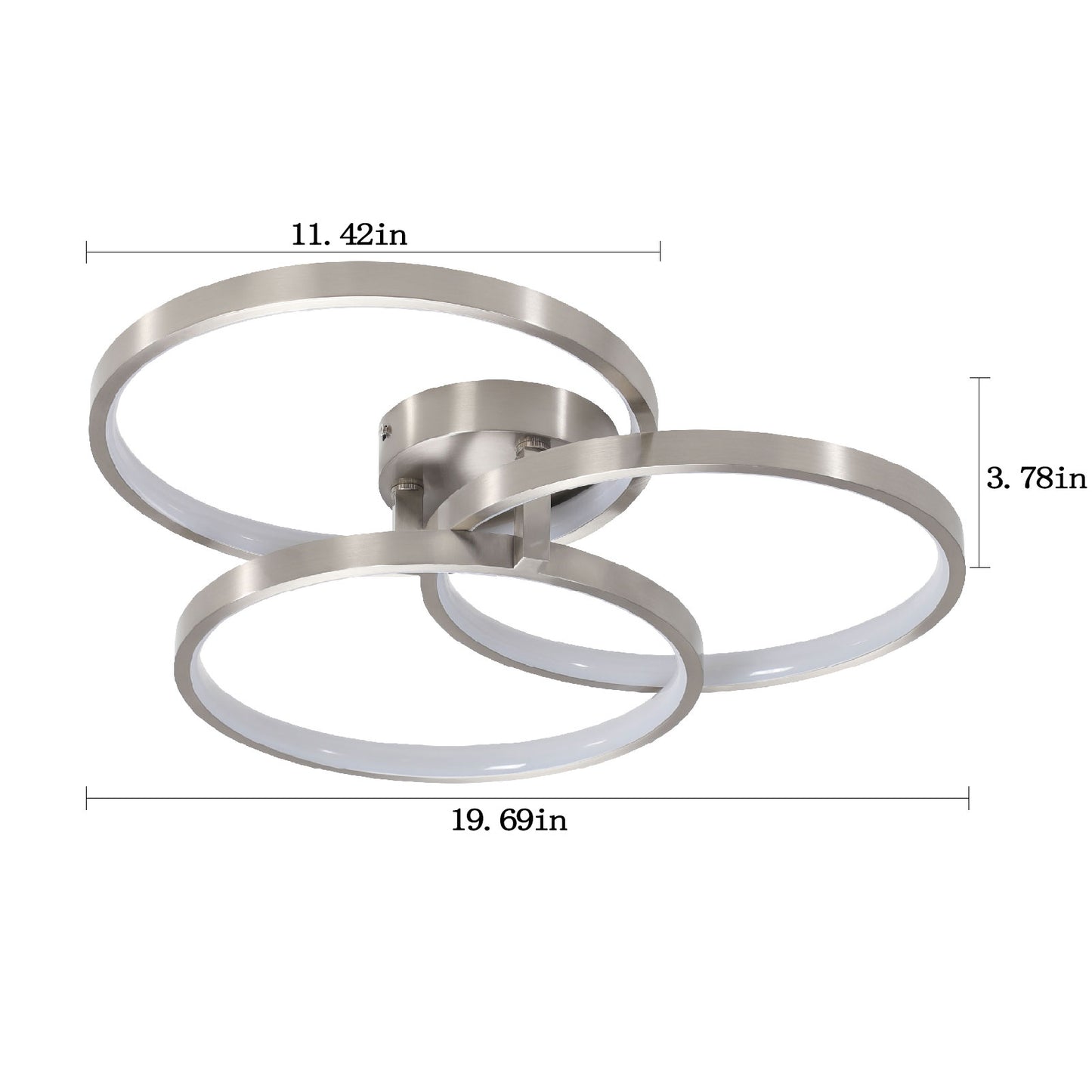 20in Modern LED Ceiling Light Fixture