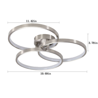 20in Modern LED Ceiling Light Fixture