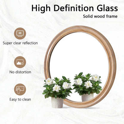 27.5 Inches Round Wall Mirror