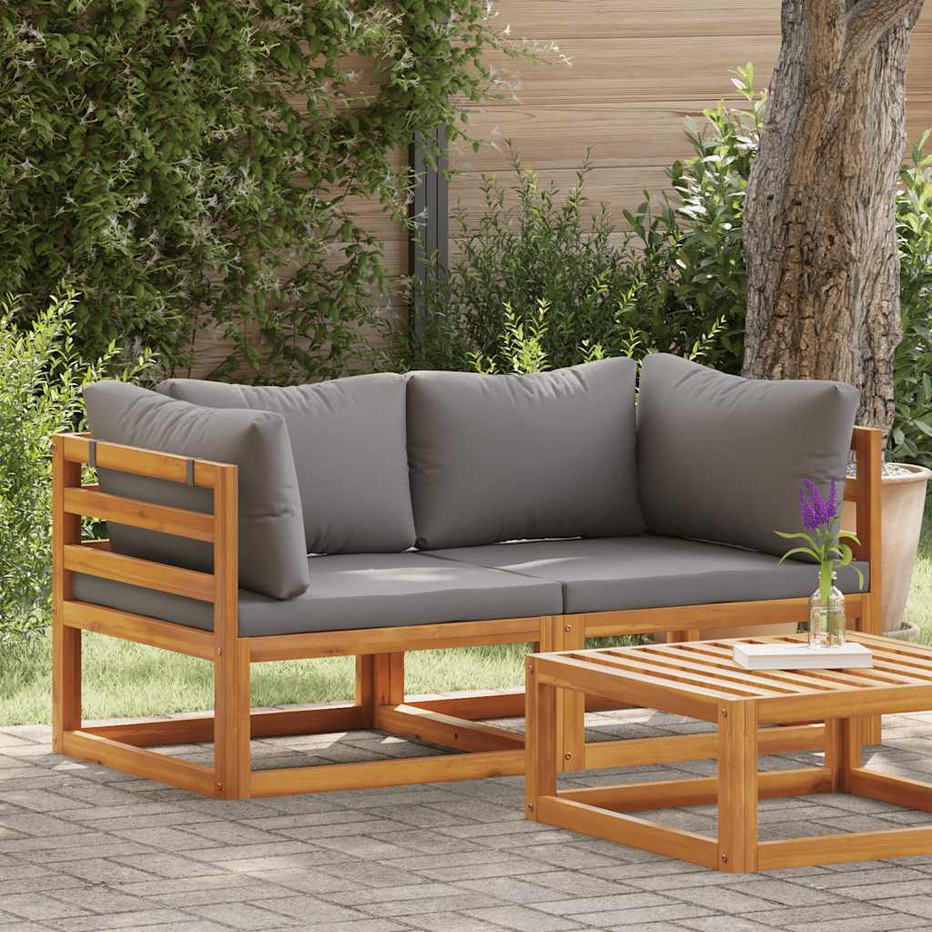 Modulare Ecksofas 2 Stk. mit Kissen