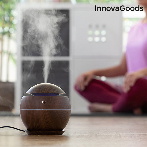 Mini-Luftbefeuchter Aromadiffusor Dunkle Walnuss InnovaGoods