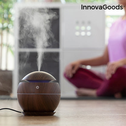 Mini-Luftbefeuchter Aromadiffusor Dunkle Walnuss InnovaGoods