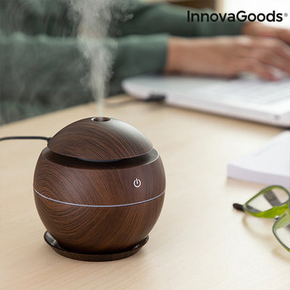 Mini-Luftbefeuchter Aromadiffusor Dunkle Walnuss InnovaGoods