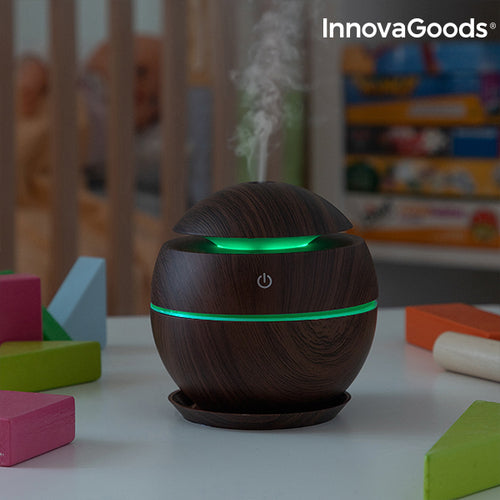 Mini-Luftbefeuchter Aromadiffusor Dunkle Walnuss InnovaGoods