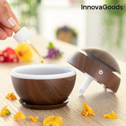 Mini-Luftbefeuchter Aromadiffusor Dunkle Walnuss InnovaGoods