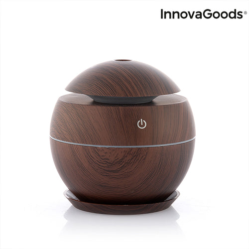 Mini-Luftbefeuchter Aromadiffusor Dunkle Walnuss InnovaGoods