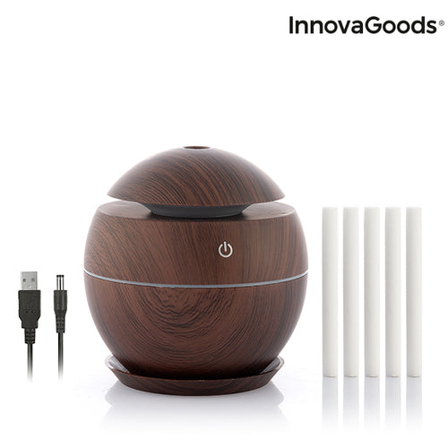 Mini-Luftbefeuchter Aromadiffusor Dunkle Walnuss InnovaGoods