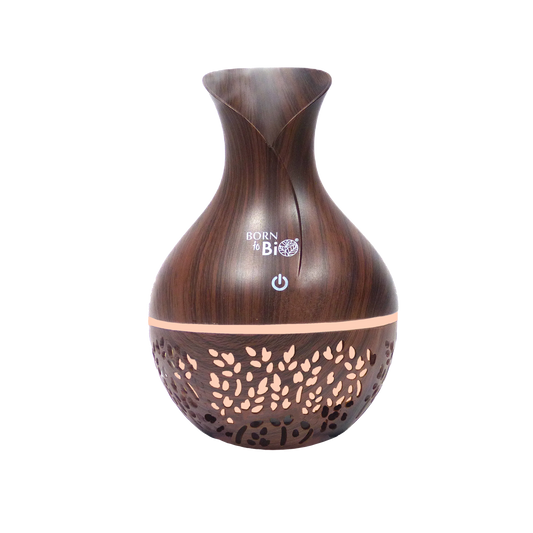 Diffuseur & Humidificateur Bois Foncé USB – 130 ml