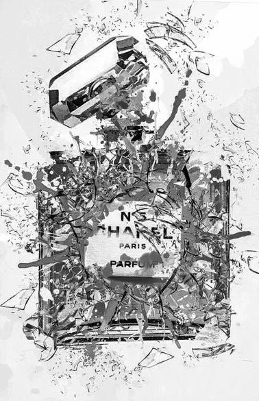 Peinture fashion vintage