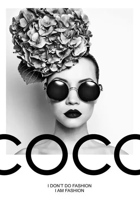 Peinture Fashion noir et blanc