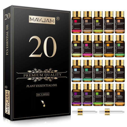 20 pcs Huiles essentielles MAYJAM