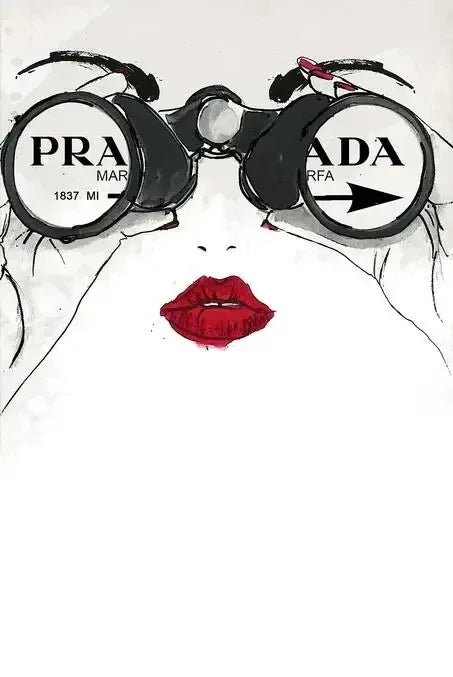 Peinture Fashion noir et blanc