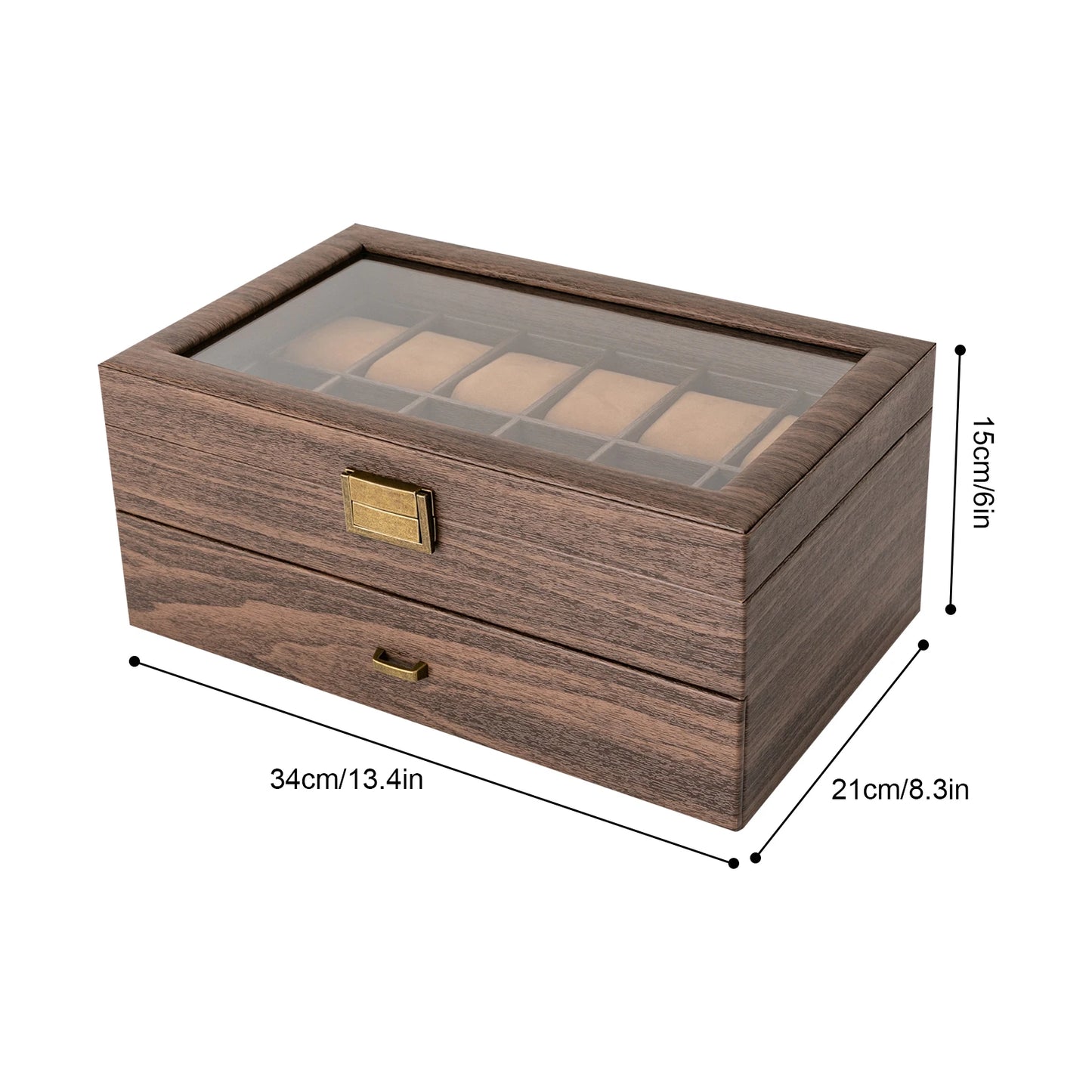 Braune Uhrenbox