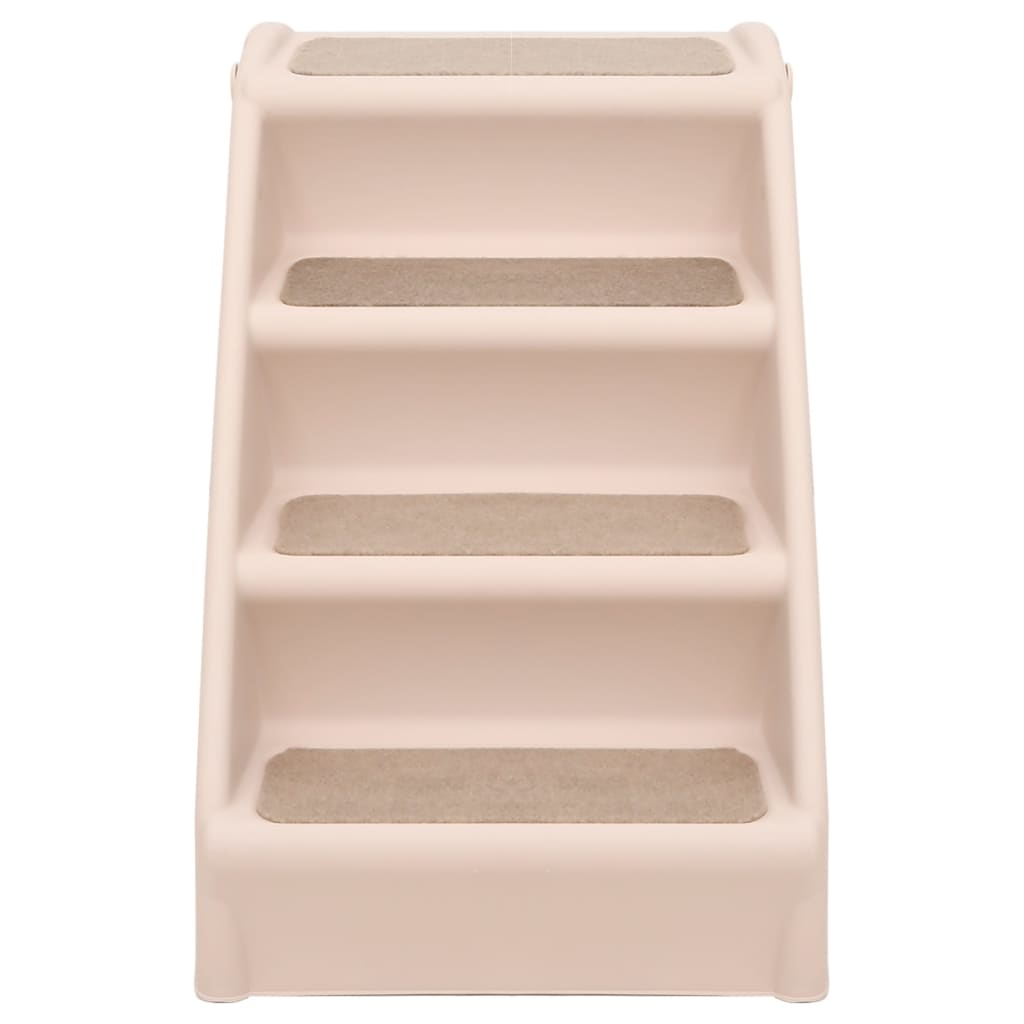 Rampe pliable pour chien crème 62x40x49,5 cm