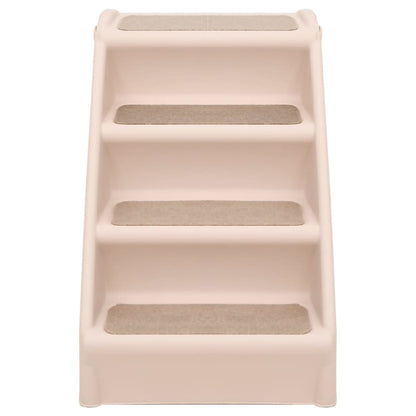 Rampe pliable pour chien crème 62x40x49,5 cm