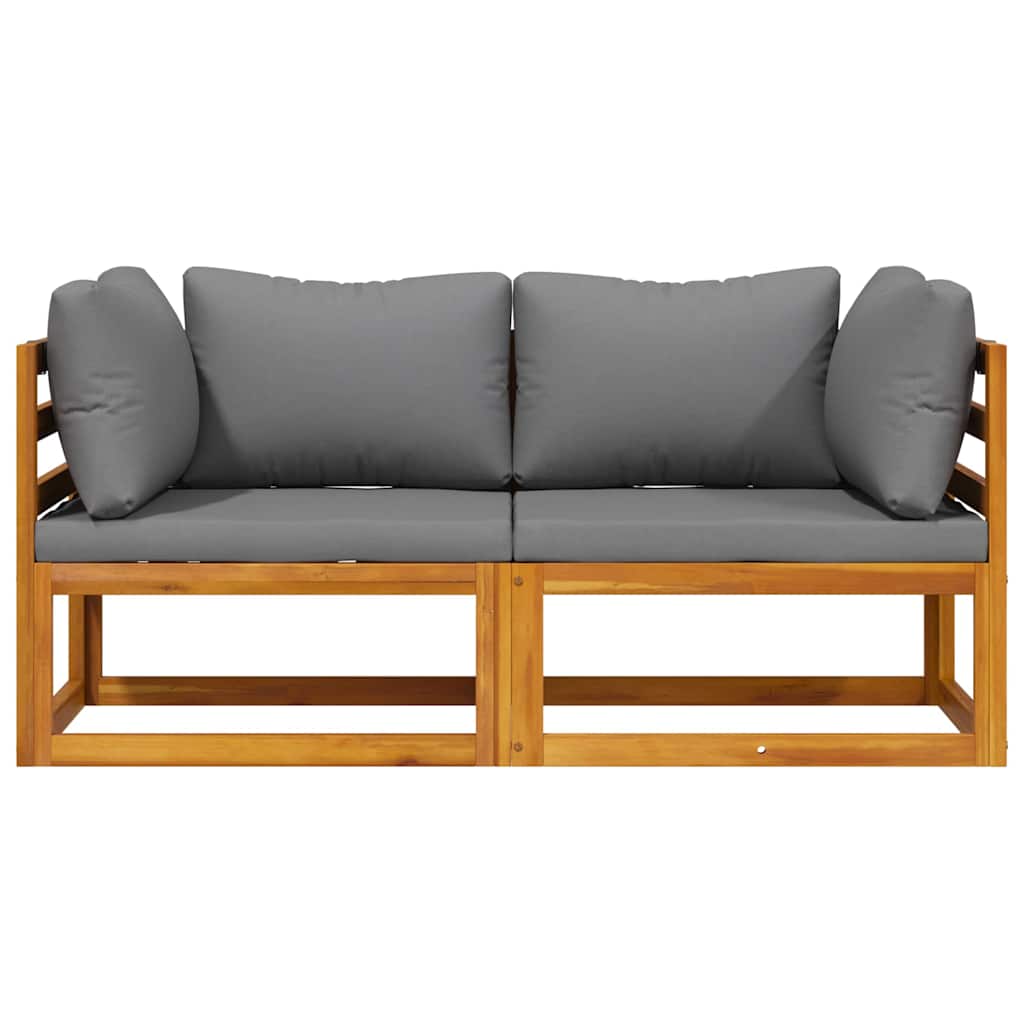 Modulare Ecksofas 2 Stk. mit Kissen
