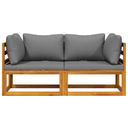 Modulare Ecksofas 2 Stk. mit Kissen