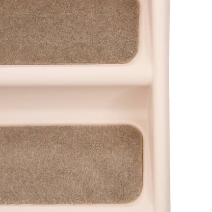 Rampe pliable pour chien crème 62x40x49,5 cm