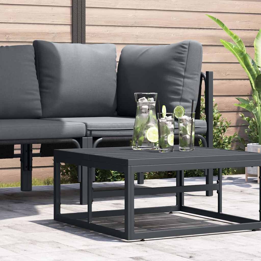 Mobilier de jardin avec coussins, anthracite