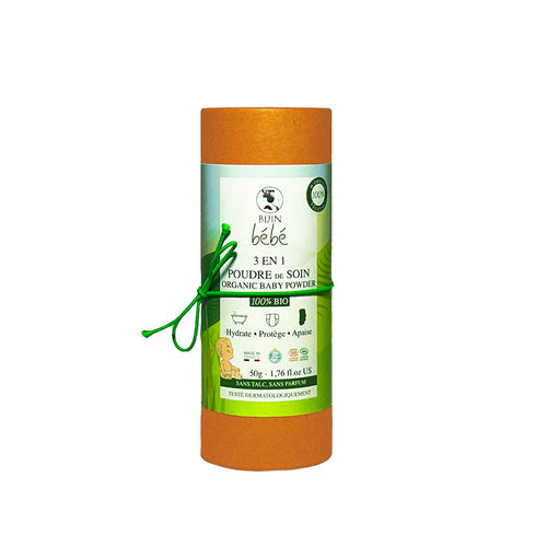 Poudre de soin bio 3 en 1 pour bébé